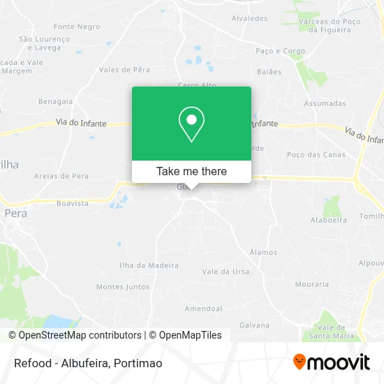 Refood - Albufeira map