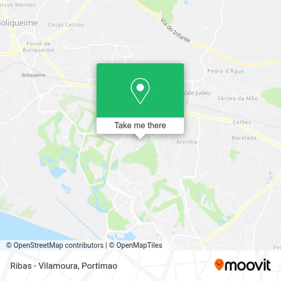 Ribas - Vilamoura map