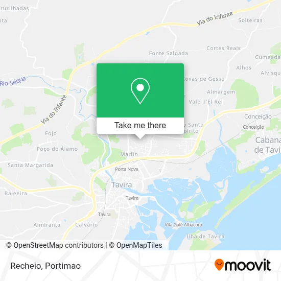 Recheio map