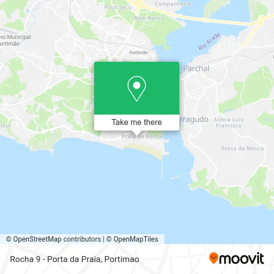 Rocha 9 - Porta da Praia map