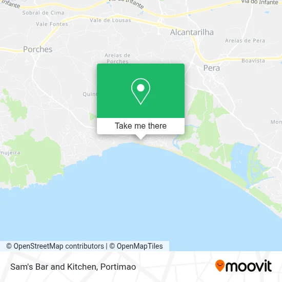 Sam's Bar and Kitchen map