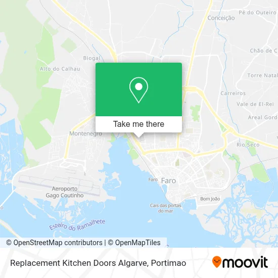 Replacement Kitchen Doors Algarve map