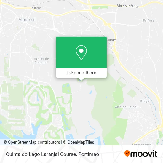 Quinta do Lago Laranjal Course map