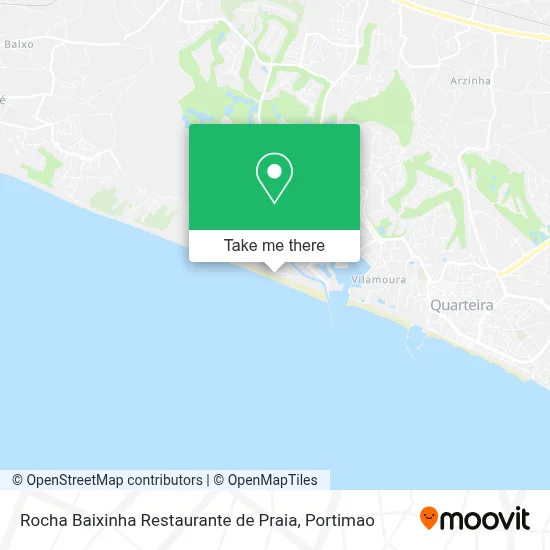 Rocha Baixinha Restaurante de Praia map