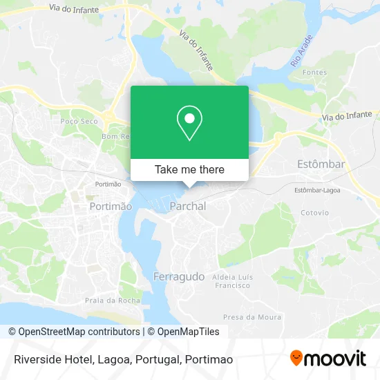 Riverside Hotel, Lagoa, Portugal map
