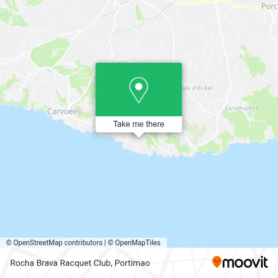 Rocha Brava Racquet Club map