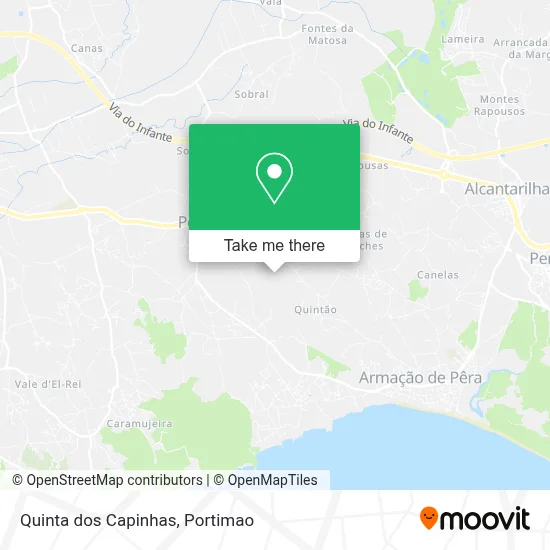 Quinta dos Capinhas map
