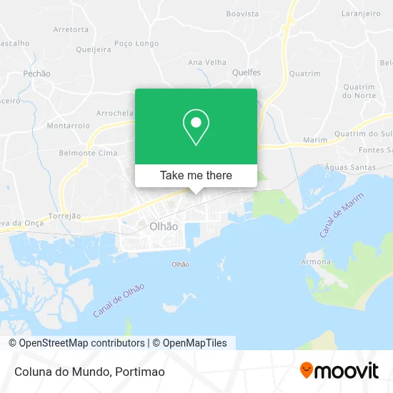 Coluna do Mundo map