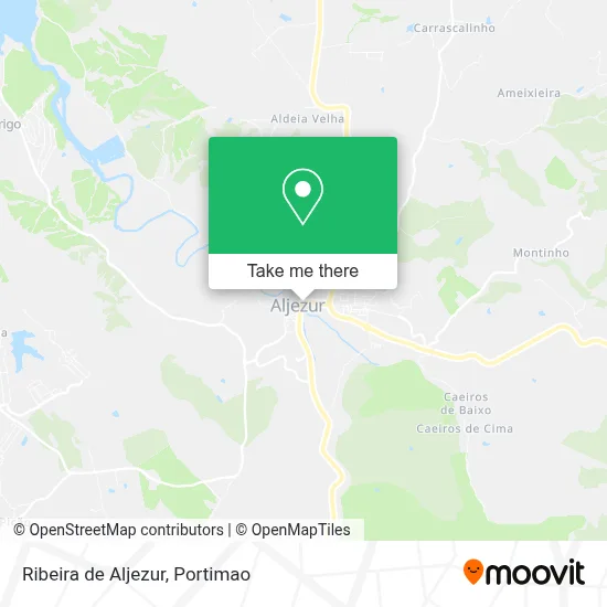 Ribeira de Aljezur map