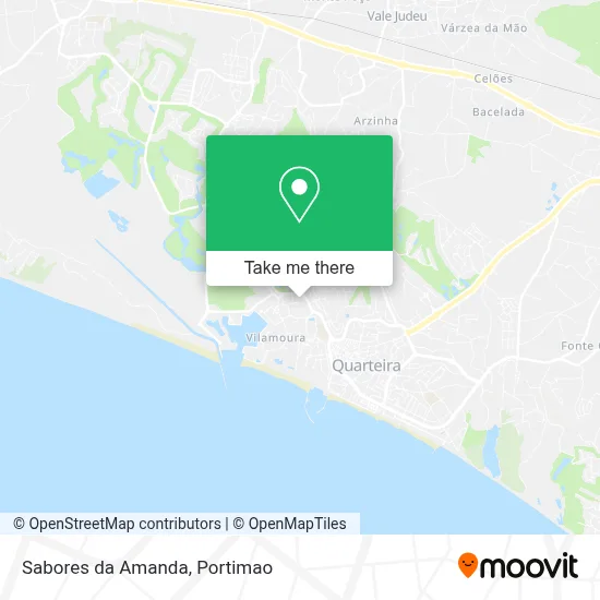 Sabores da Amanda map