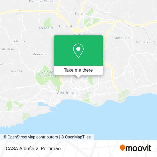 CASA Albufeira map