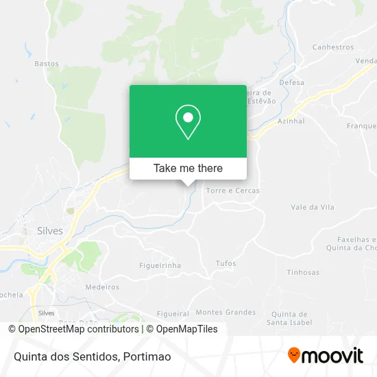 Quinta dos Sentidos map