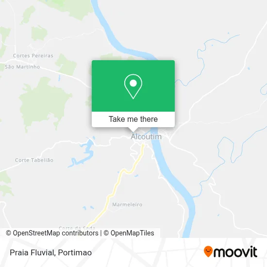 Praia Fluvial map