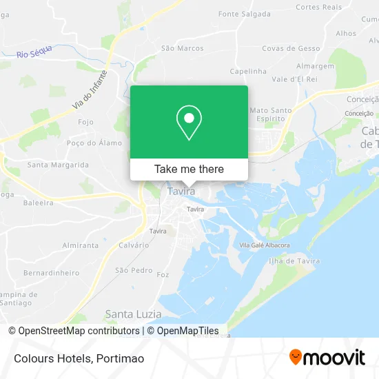 Colours Hotels map