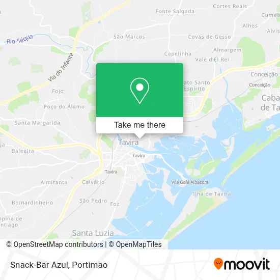Snack-Bar Azul map