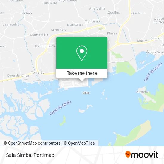 Sala Simba map