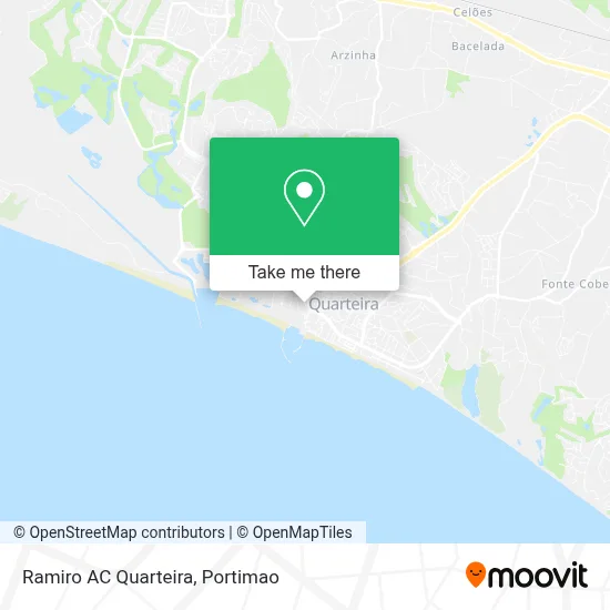 Ramiro AC Quarteira map