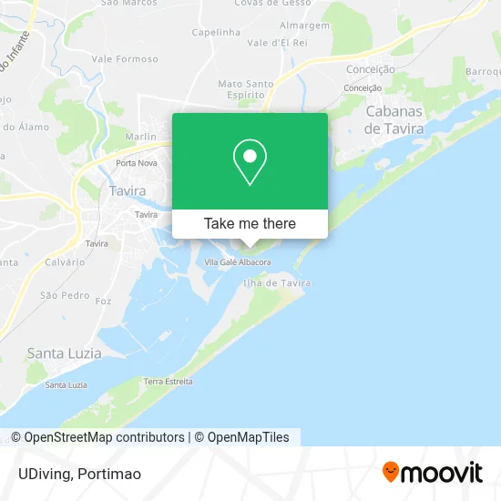 UDiving map