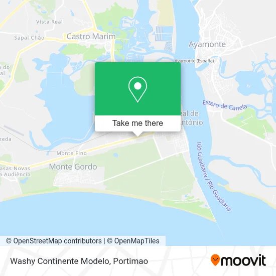 Washy Continente Modelo map