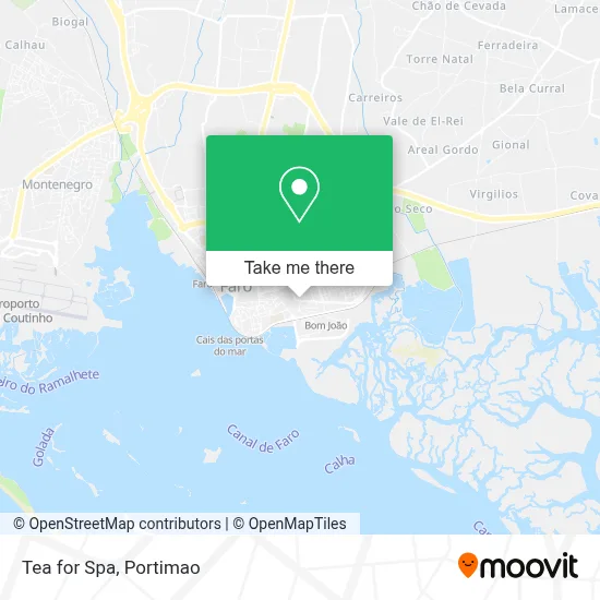 Tea for Spa map