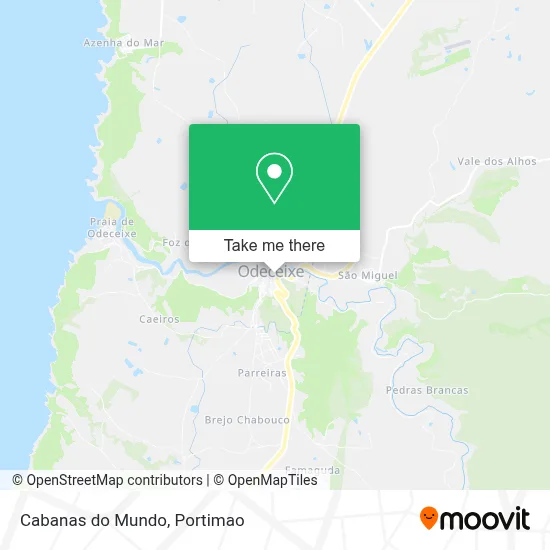 Cabanas do Mundo map