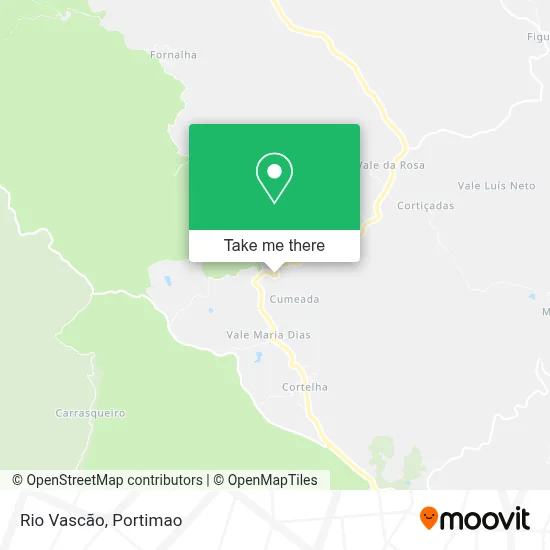 Rio Vascão map