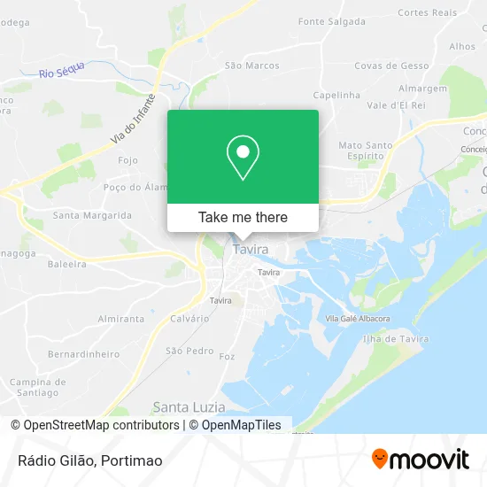 Rádio Gilão map