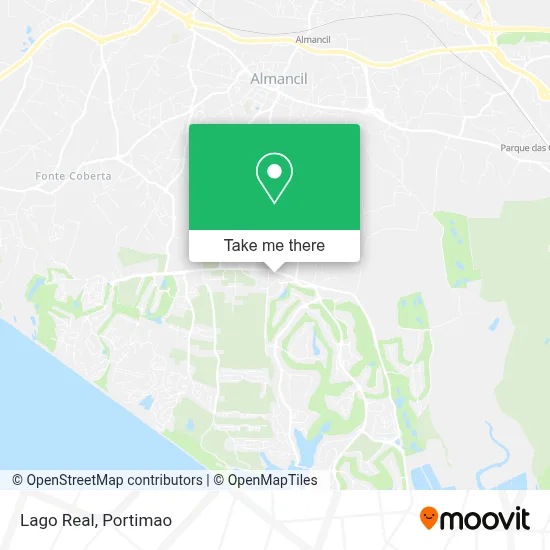 Lago Real map