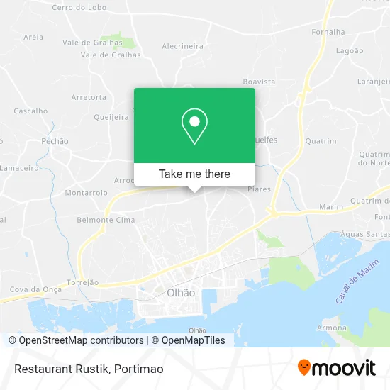 Restaurant Rustik map