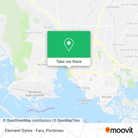 Element Gyms - Faro map