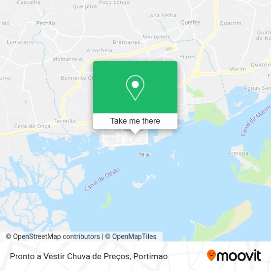 Pronto a Vestir Chuva de Preços map