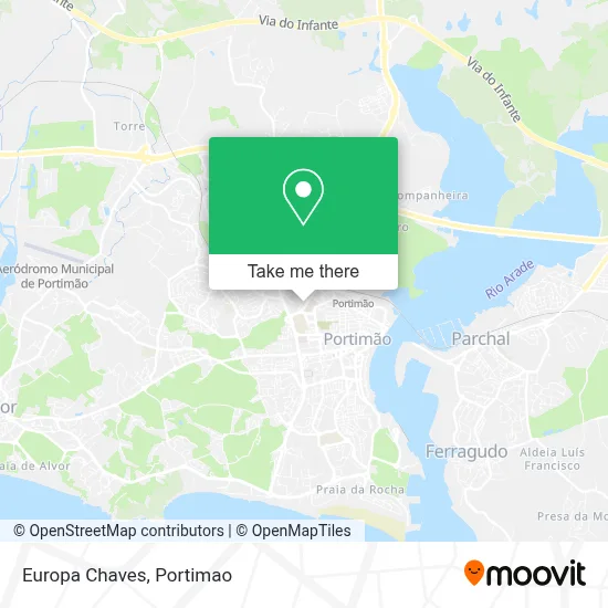 Europa Chaves map