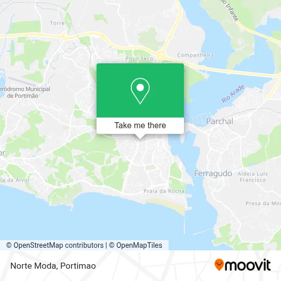 Norte Moda map