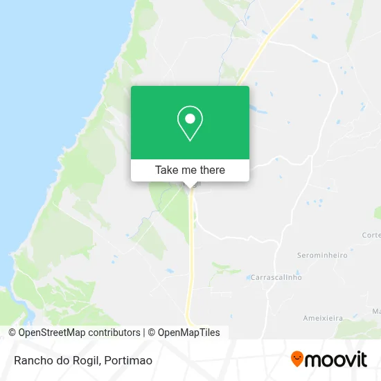 Rancho do Rogil map