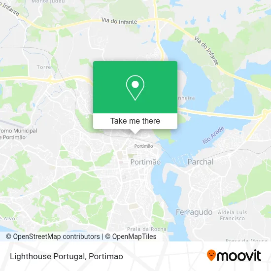 Lighthouse Portugal map
