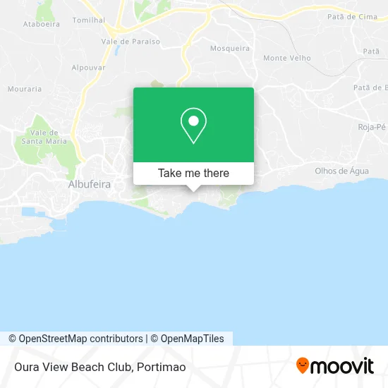 Oura View Beach Club map