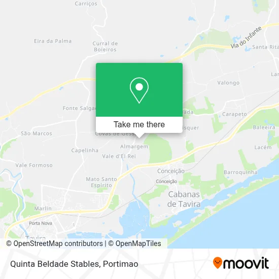 Quinta Beldade Stables map