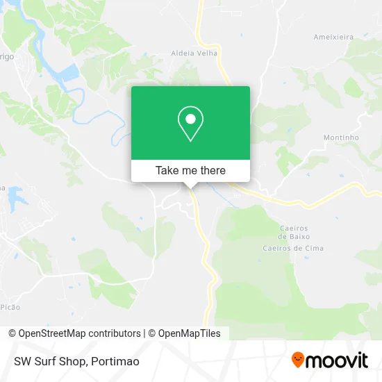 SW Surf Shop map