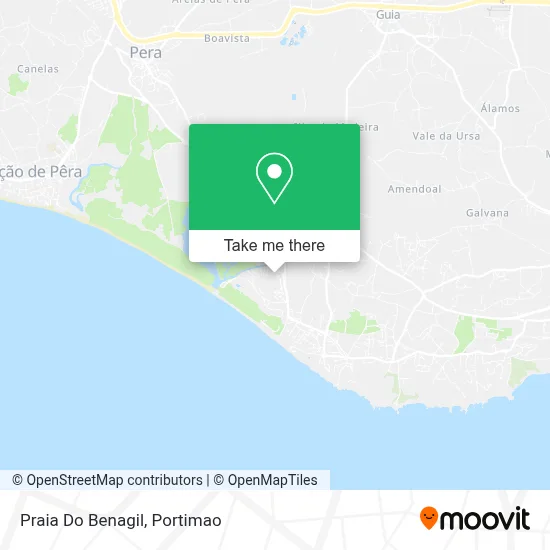 Praia Do Benagil map