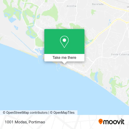 1001 Modas map