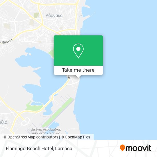 Flamingo Beach Hotel χάρτης