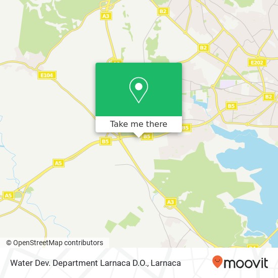 Water Dev. Department Larnaca D.O. χάρτης