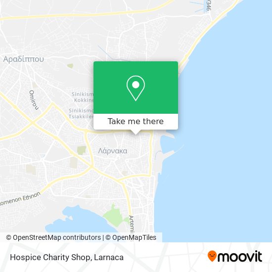 Hospice Charity Shop map