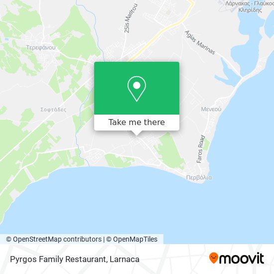 Pyrgos Family Restaurant χάρτης