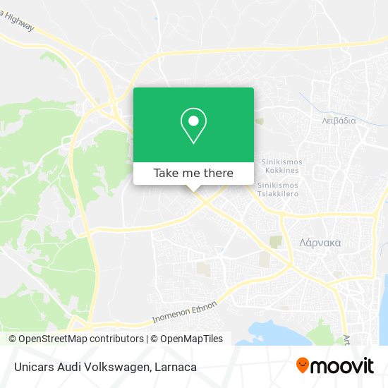 Unicars Audi Volkswagen χάρτης