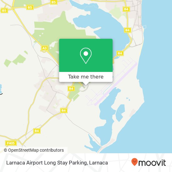 Larnaca Airport Long Stay Parking map