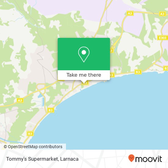 Tommy's Supermarket map