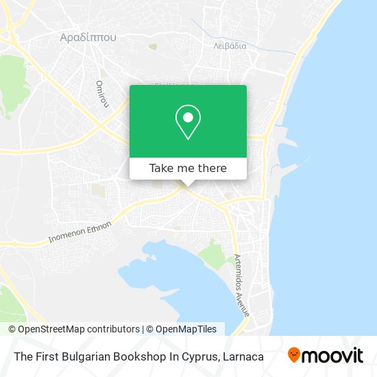 The First Bulgarian Bookshop In Cyprus map