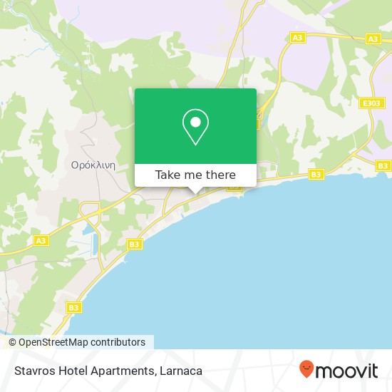 Stavros Hotel Apartments χάρτης