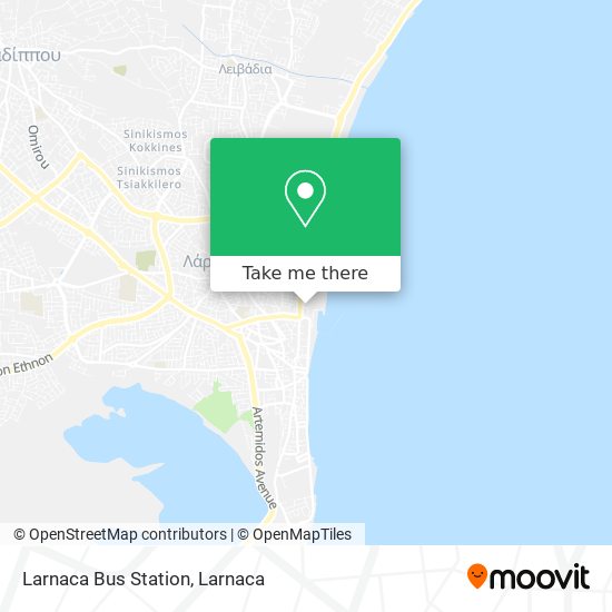 Larnaca Bus Station χάρτης